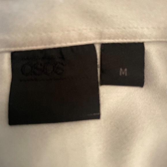 ASOS- white satin vest with black ruffles - Picture 2 of 2